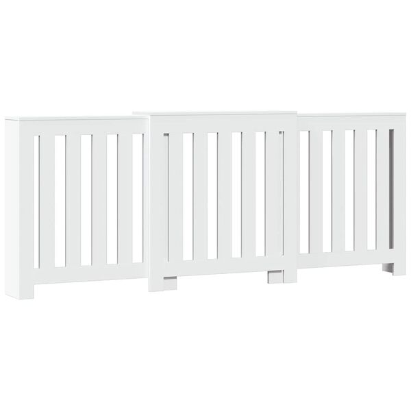 vidaXL Radiator Cover White 205x21.5x83.5 cm Engineered Wood