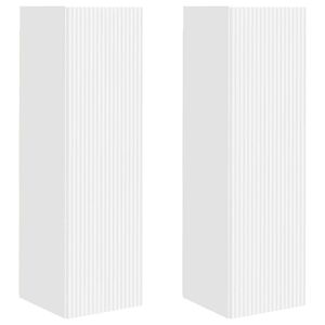 vidaXL TV Wall Cabinet 2 pcs White 30 x 31 x 100 cm Engineered Wood
