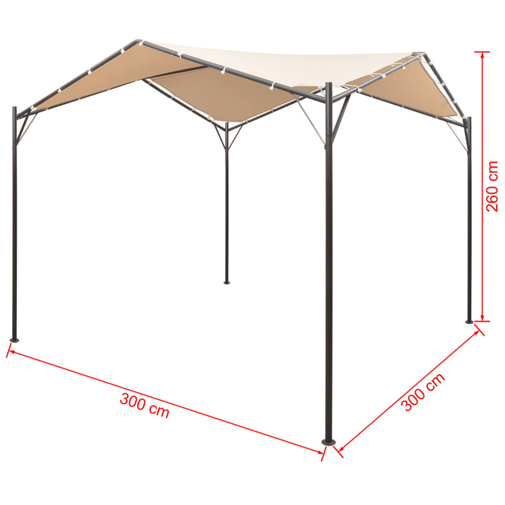 vidaXL Gazebo Pavilion Tent Canopy 3x3 