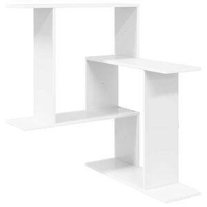 vidaXL Wall Shelf White 67 x 67 x 87 cm Engineered Wood