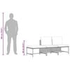 vidaXL 3 Piece Garden Sofa Set with Cushions Grey Poly Rattan