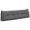 vidaXL Back Pillow Dark Grey 160 x 24 x 50 cm Fabric