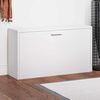 vidaXL Shoe Storage Bench White 80x24x45 cm