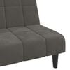vidaXL 2-Seater Sofa Bed Dark Grey Velvet