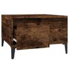 vidaXL Coffee Table Smoked Oak 55x55x36.5 cm Engineered Wood