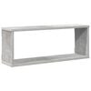 vidaXL Wall Cube Shelf 4 pcs Concrete Grey 60x15x23 cm Engineered Wood