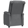 vidaXL Massage Chair Grey Faux Leather