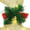 vidaXL LED Reindeers 5 pcs Gold Fabric