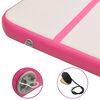 vidaXL Inflatable Gymnastics Mat with Pump 300x100x20 cm PVC Pink