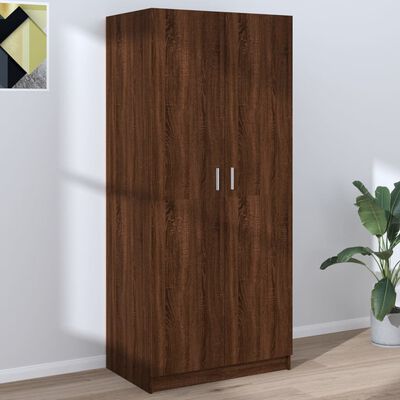 vidaXL Wardrobe Brown Oak 80x50x180 cm Engineered Wood