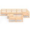 vidaXL 9 Piece Garden Lounge Set Solid Pinewood