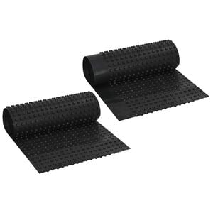 vidaXL Dimpled Drainage Sheet 2 pcs Black 0.5 x 20 m HDPE