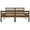 vidaXL Bed Frame without Mattress Honey Brown Solid Wood 150x200 cm King Size