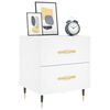vidaXL Bedside Cabinet White 40x35x47.5 cm Engineered Wood