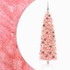 vidaXL Artificial Slim Christmas Tree with Bauble 180 cm 300 LEDs