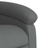 vidaXL Stand up Massage Recliner Chair Dark Grey Fabric