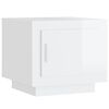 vidaXL Coffee Table High Gloss White 51x50x45 cm Engineered Wood
