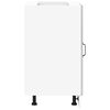 vidaXL Kitchen Base Cabinet "Lucca" High Gloss White Engineered Wood
