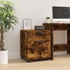 vidaXL Mobile File Cabinet with Wheels Smoked Oak 45x38x54 cm Engineered Wood