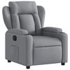 vidaXL Electric Recliner Chair Light Grey Fabric