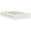 vidaXL Bed Frame without Mattress White 135x190 cm Double Double