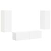 vidaXL TV Cabinet Set 2 pcs White Engineered Wood