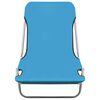 vidaXL Folding Sun Loungers 2 pcs Steel and Fabric Blue