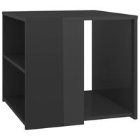 vidaXL Side Table High Gloss Grey 50x50x45 cm Engineered Wood