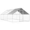 vidaXL Outdoor Chicken Cage 2,75x6x1,92 m Galvanised Steel
