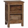 vidaXL Nightstand Solid Mahogany Wood 40x30x51 cm