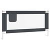 vidaXL Toddler Safety Bed Rail Dark Grey 160x25 cm Fabric
