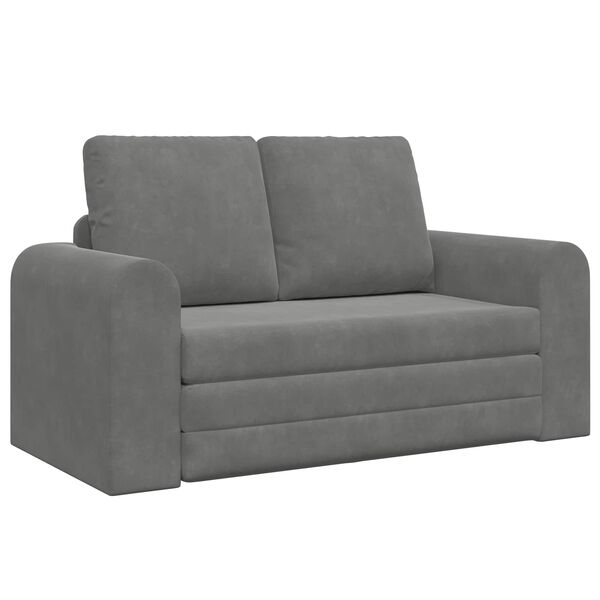 vidaXL Sofa Bed 60cm Dark Grey Velvet