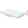 vidaXL Shelves 2 pcs Panel Glass Clear 60x30 cm