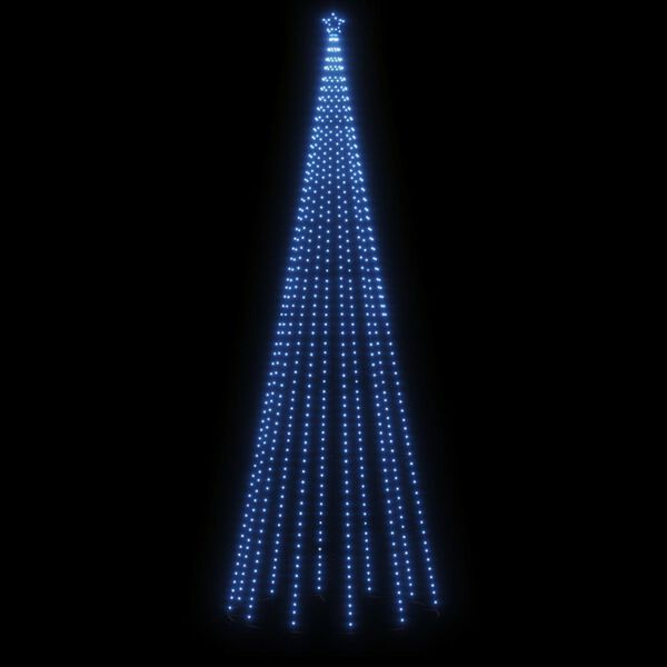 vidaXL Christmas Tree with Spike Blue 732 LEDs 500 cm