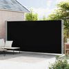 vidaXL Patio Retractable Side Awning 220x600 cm Black