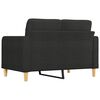 vidaXL 2-Seater Sofa Black 120 cm Fabric