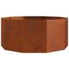 vidaXL Planter Rusty 120 x 120 x 50 cm Weathering Steel