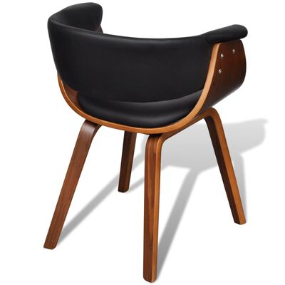 Modern Artificial Leather Wood Dining Chair