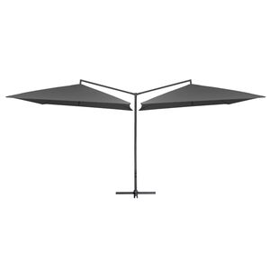 vidaXL Double Parasol | Anthracite