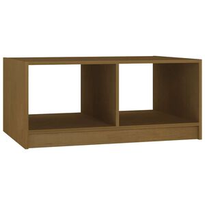 vidaXL Coffee Table | Honey Brown | Solid Pine Wood | Medium | Coffee Table