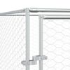 vidaXL Outdoor Dog Kennel Silver 2x6x2 m Galvanised Steel