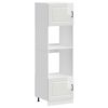 vidaXL Oven Cabinets 2 pcs "Kalmar" Gloss White Engineered Wood