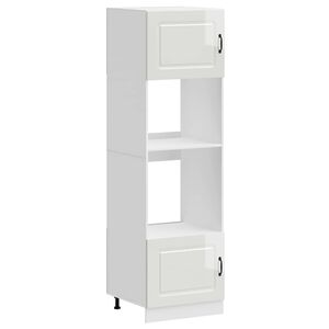 vidaXL Oven Cabinets 2 pcs "Kalmar" Gloss White Engineered Wood