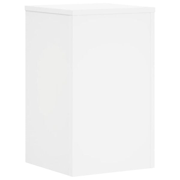 vidaXL Plant Stands 2 pcs White 30x30x50 cm Engineered wood