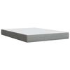vidaXL Box Spring Bed with Mattress Dark Grey Queen Fabric
