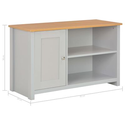 vidaXL TV Cabinet Grey 95x39x58 cm