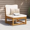 vidaXL Garden Sofa with Cushions Solid Wood Acacia
