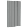 vidaXL Roof Panels 36 pcs Galvanised Steel Grey 80x45 cm