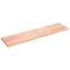vidaXL Table Top Light Brown 200x50x(2-4) cm Treated Solid Wood Oak