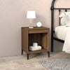 vidaXL Bedside Cabinet Brown Oak 40x35x50 cm